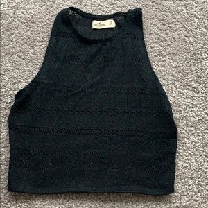 Black crop top